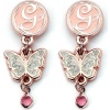 Wicked Glinda - Drop Butterfly náušnice stríbrná - Merchstore.cz