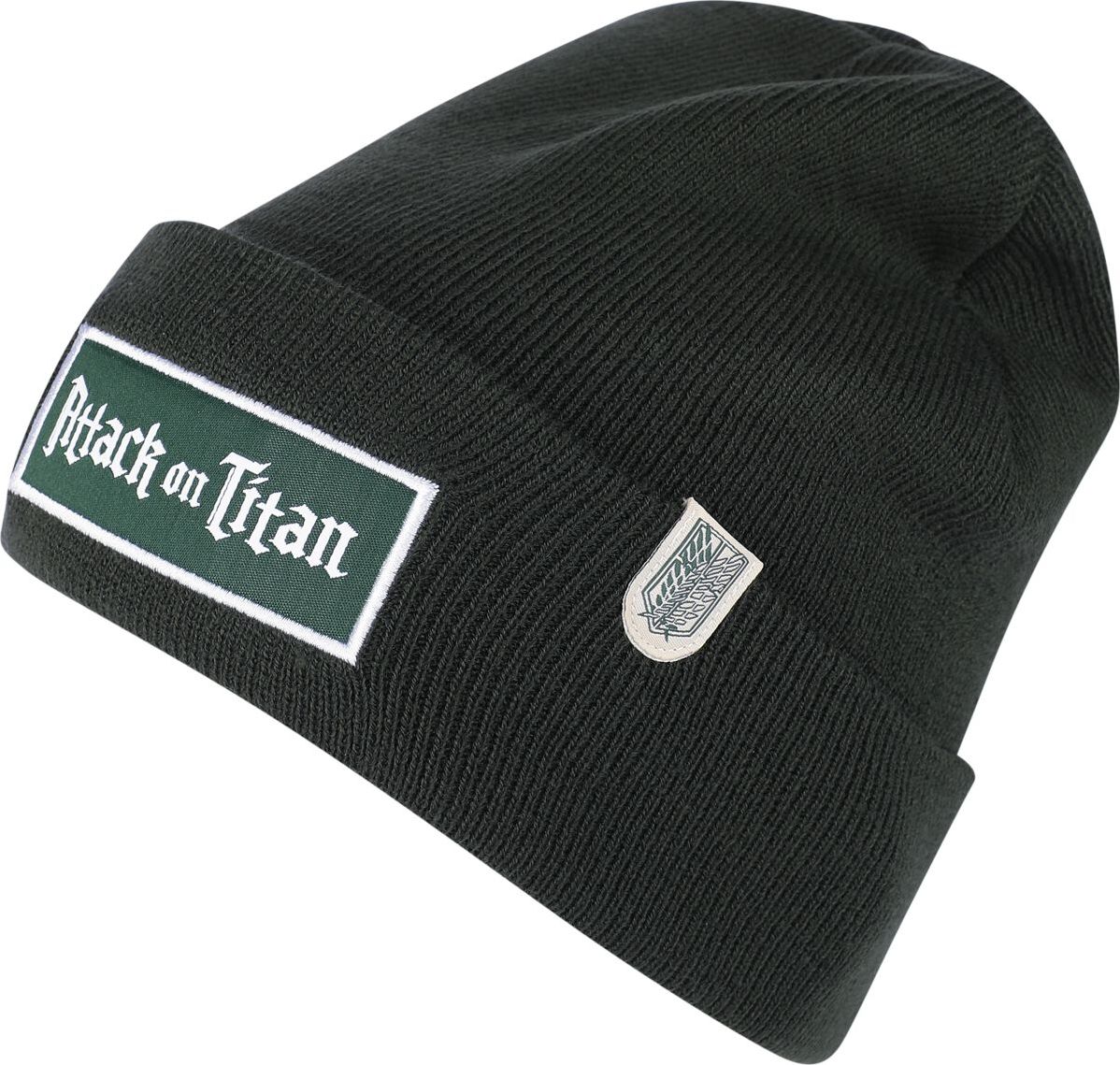 Attack On Titan Logo Beanie čepice zelená - Merchstore.cz Attack On Titan Logo Beanie čepice zelená - Merchstore.cz