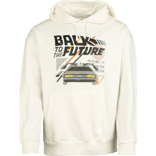 Back To The Future Back to the future Mikina s kapucí bílá - Merchstore.cz