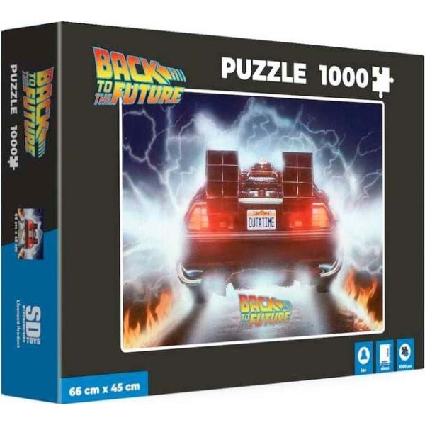 Back To The Future DeLorean - OUTATIME - 1 000 ks Puzzle standard - Merchstore.cz