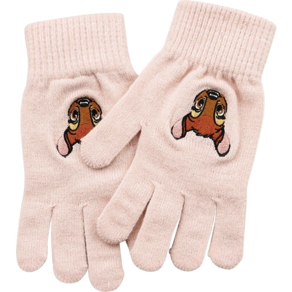 Bambi Rukavičky s potiskem Bambi rukavice světle růžová - Merchstore.cz