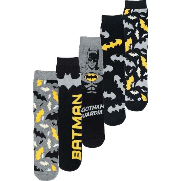 Batman Balení 5 párů ponožek Batman Ponožky vícebarevný - Merchstore.cz