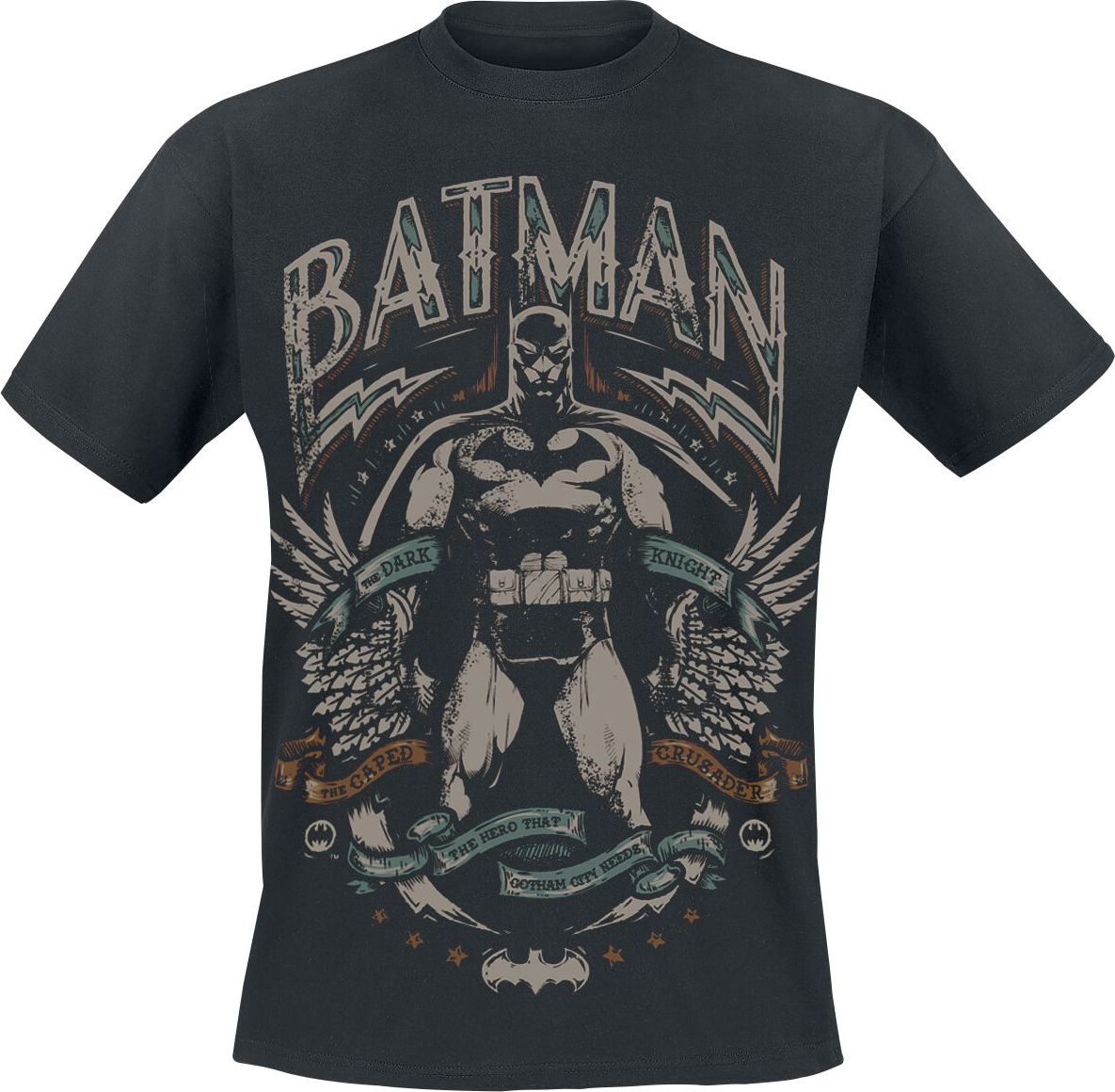 Batman Crusader Tričko černá - Merchstore.cz