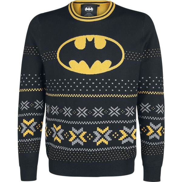 Batman Logo Pletený svetr černá - Merchstore.cz