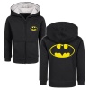 Batman Metal-Kids - Batman-Logo detská mikina s kapucí na zip černá - Merchstore.cz