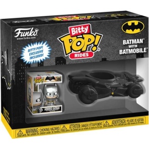 Batman Vinylová figurka Batman with Batmobile (Bitty Pop! Ride) Sberatelská postava standard - Merchstore.cz