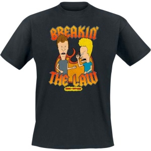 Beavis And Butt-Head Breakin' The Law Tričko černá - Merchstore.cz