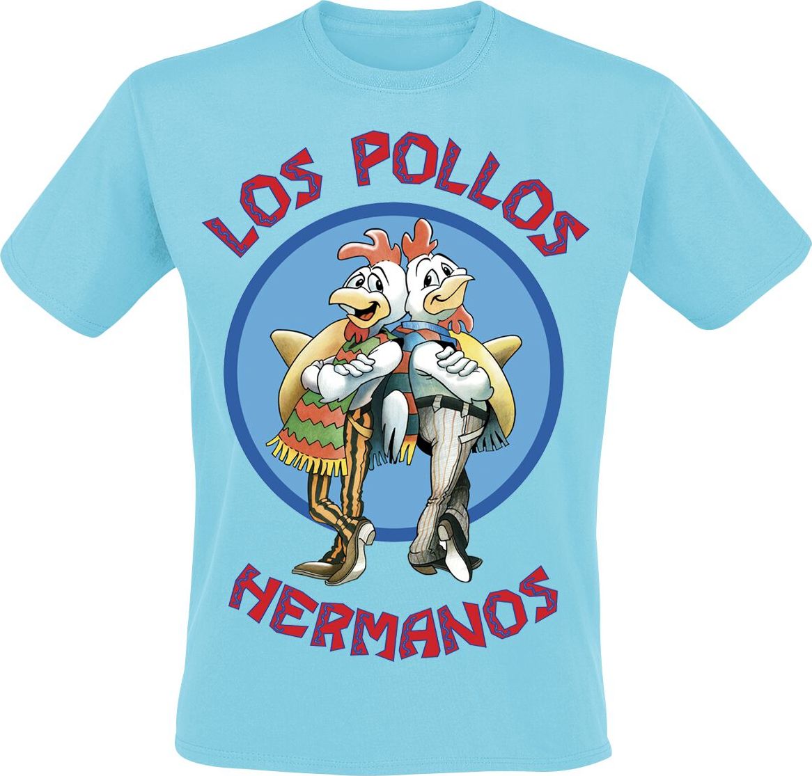 Breaking Bad Los Pollos Hermanos Tričko světle modrá - Merchstore.cz Breaking Bad Los Pollos Hermanos Tričko světle modrá - Merchstore.cz