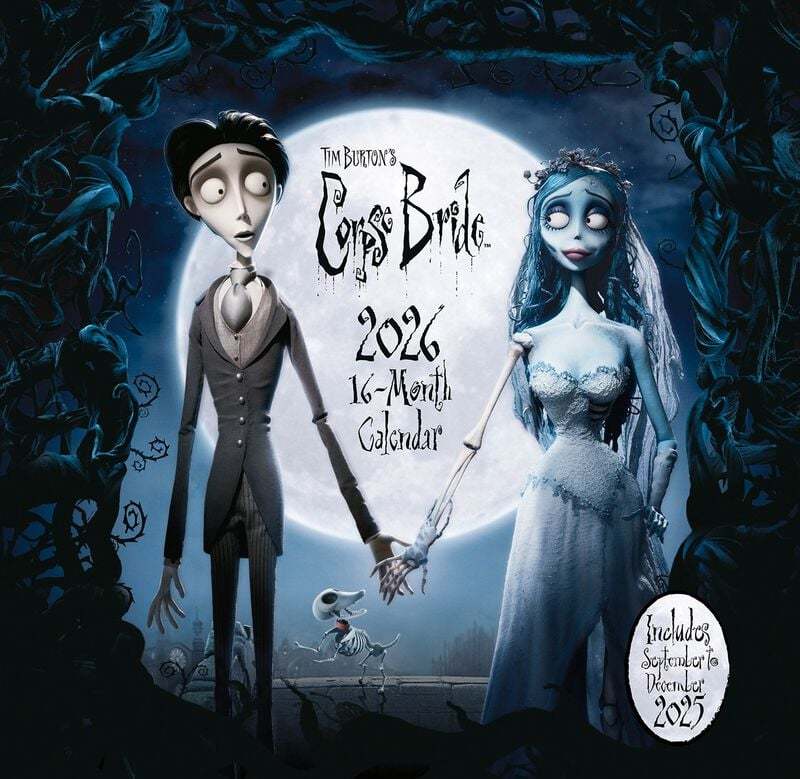 Corpse Bride Nástěnný kalendář 2026 Nástenný kalendář vícebarevný - Merchstore.cz Corpse Bride Nástěnný kalendář 2026 Nástenný kalendář vícebarevný - Merchstore.cz
