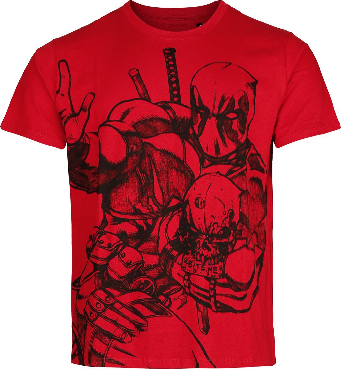 Deadpool Sketch Tričko červená - Merchstore.cz Deadpool Sketch Tričko červená - Merchstore.cz