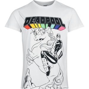 Deadpool Unicorn Tričko bílá - Merchstore.cz