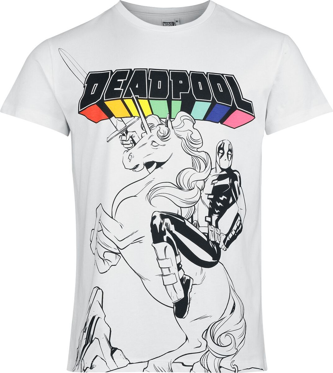 Deadpool Unicorn Tričko bílá - Merchstore.cz Deadpool Unicorn Tričko bílá - Merchstore.cz
