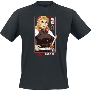 Demon Slayer Rengoku Tričko černá - Merchstore.cz