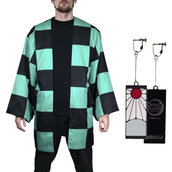 Demon Slayer Sada Tanjiro župan vícebarevný - Merchstore.cz