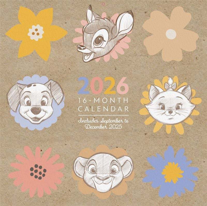 Disney Classics Artist Series Nástenný kalendář vícebarevný - Merchstore.cz Disney Classics Artist Series Nástenný kalendář vícebarevný - Merchstore.cz