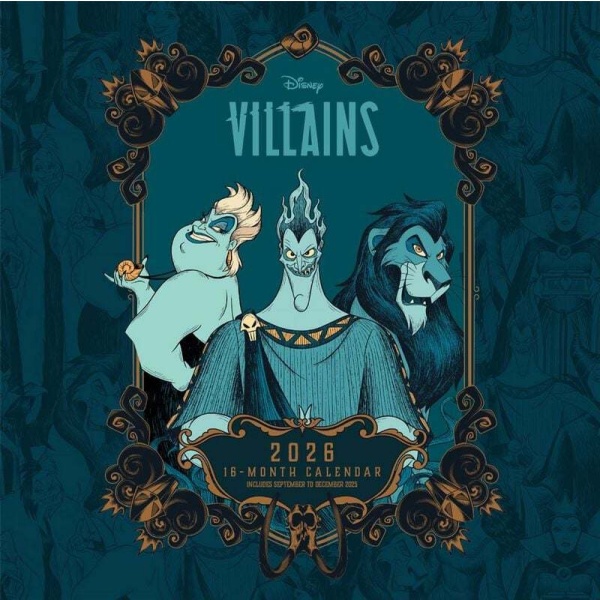 Disney Nástěnný kalendář Disney Villains 2026 Nástenný kalendář vícebarevný - Merchstore.cz