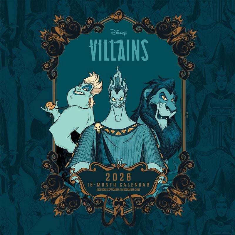 Disney Nástěnný kalendář Disney Villains 2026 Nástenný kalendář vícebarevný - Merchstore.cz Disney Nástěnný kalendář Disney Villains 2026 Nástenný kalendář vícebarevný - Merchstore.cz