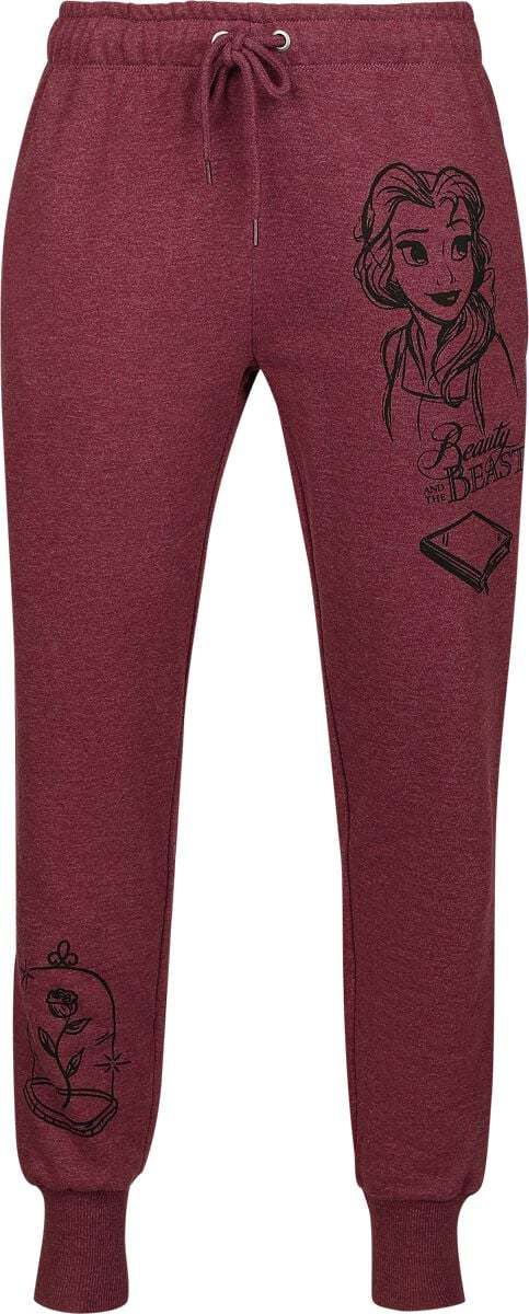 Disney Princess Belle Dámské tepláky směs červené - Merchstore.cz Disney Princess Belle Dámské tepláky směs červené - Merchstore.cz