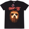 Friday The 13th Mask Tričko černá - Merchstore.cz