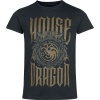 Game Of Thrones House of the Dragon Tričko černá - Merchstore.cz