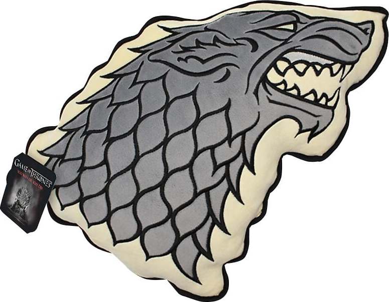 Game Of Thrones House Stark dekorace polštár černá - Merchstore.cz