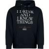 Game Of Thrones I Drink And I Know Things Mikina s kapucí černá - Merchstore.cz