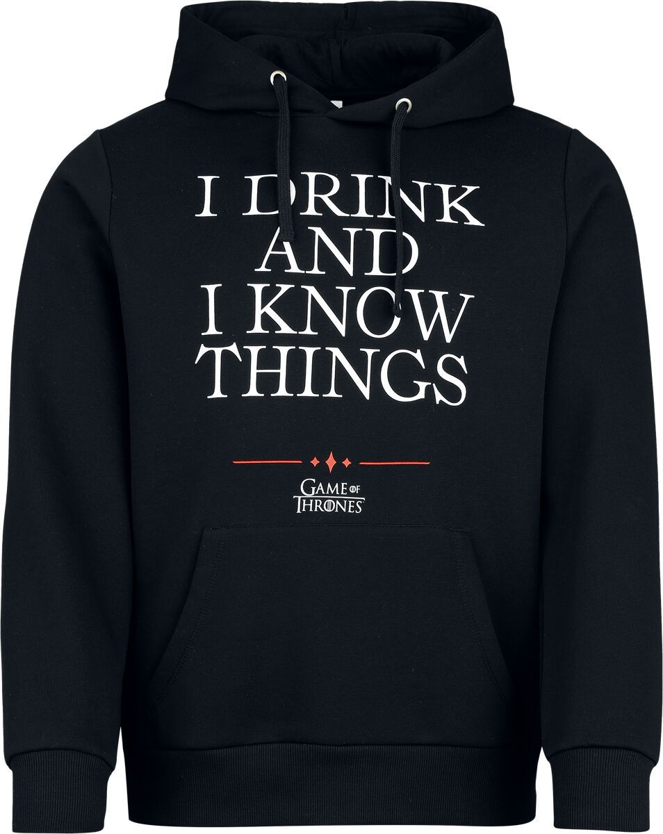 Game Of Thrones I Drink And I Know Things Mikina s kapucí černá - Merchstore.cz Game Of Thrones I Drink And I Know Things Mikina s kapucí černá - Merchstore.cz