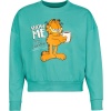 Garfield Show Me The Coffee Dámská mikina tyrkysová - Merchstore.cz