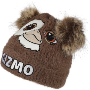 Gremlins Gizmo Beanie čepice hnedá/bílá - Merchstore.cz