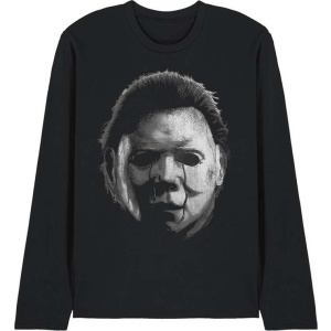 Halloween Michael Myers - The Shape - Large Face Tričko s dlouhým rukávem černá - Merchstore.cz