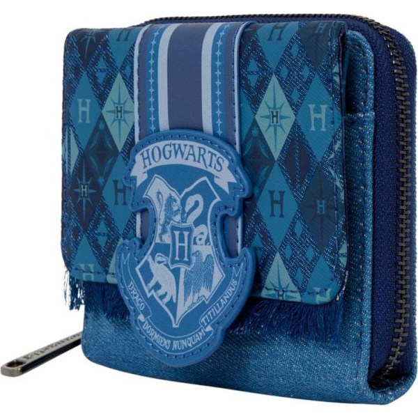 Harry Potter Denimový ruksak Loungefly - Hogwarts Peněženka tmavě modrá - Merchstore.cz