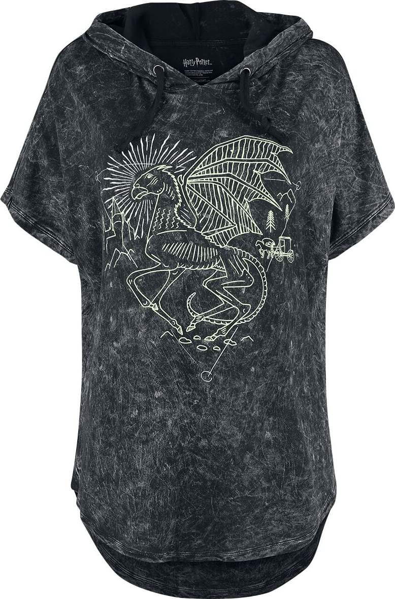 Harry Potter Forbidden Forest - Thestral Dámské tričko šedá - Merchstore.cz