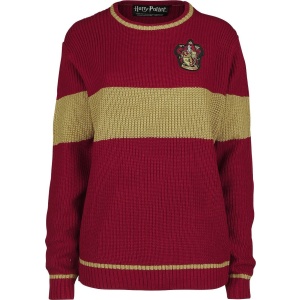 Harry Potter Gryffindor - Quidditch Pletený svetr cervená/žlutá - Merchstore.cz