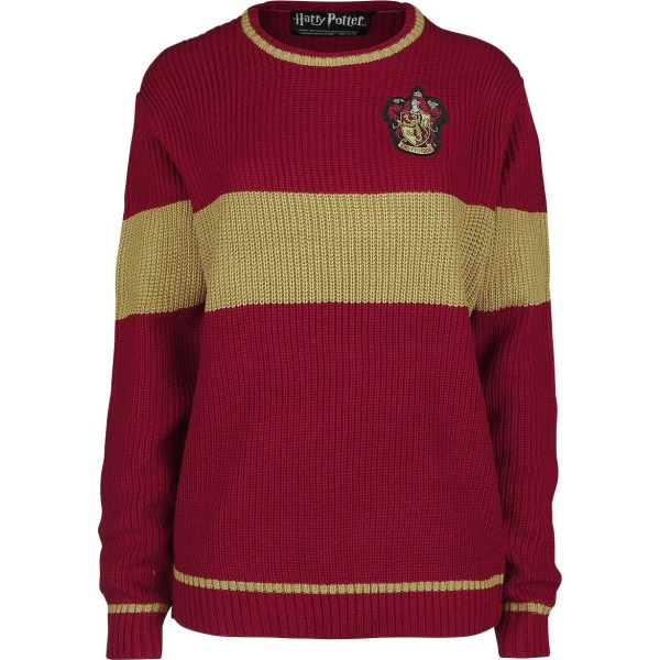 Harry Potter Gryffindor - Quidditch Pletený svetr cervená/žlutá - Merchstore.cz