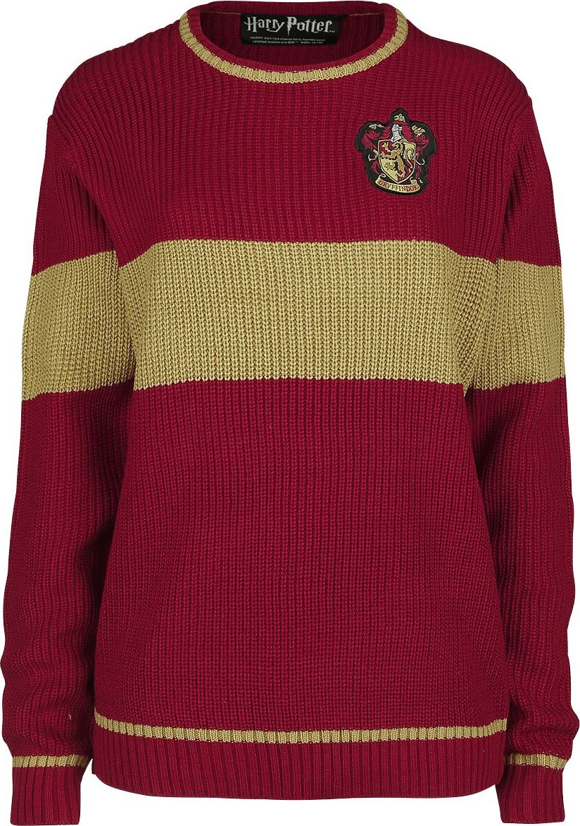 Harry Potter Gryffindor - Quidditch Pletený svetr cervená/žlutá - Merchstore.cz Harry Potter Gryffindor - Quidditch Pletený svetr cervená/žlutá - Merchstore.cz