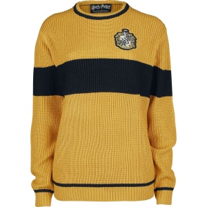 Harry Potter Hufflepuff - Quidditch Pletený svetr žlutá/cerná - Merchstore.cz
