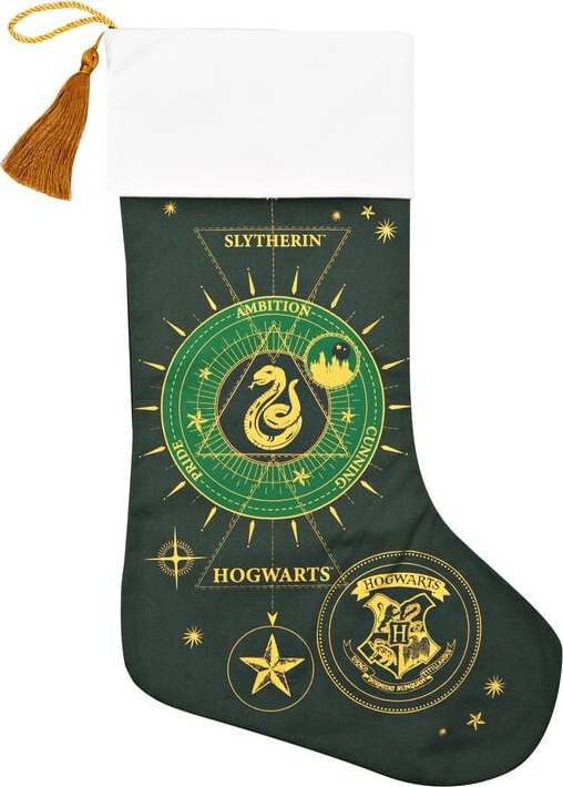 Harry Potter Vánoční ponožka Slytherin Nástenné dekorace vícebarevný - Merchstore.cz Harry Potter Vánoční ponožka Slytherin Nástenné dekorace vícebarevný - Merchstore.cz