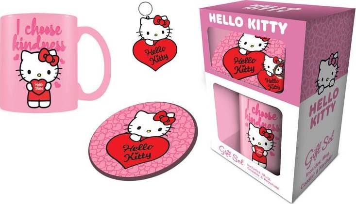 Hello Kitty Dárková sada Hello Kitty (My Heart) Fan balícek vícebarevný - Merchstore.cz