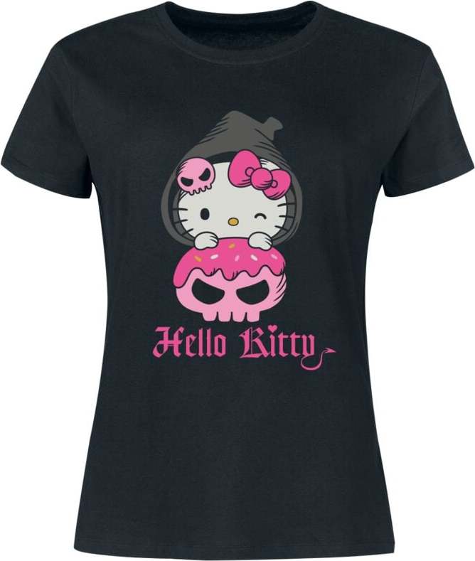Hello Kitty Hello Kitty Dámské tričko černá - Merchstore.cz Hello Kitty Hello Kitty Dámské tričko černá - Merchstore.cz