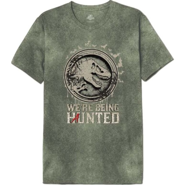 Jurassic Park Haunted Jurassic Tričko khaki - Merchstore.cz