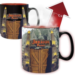 Jurassic Park Magický hrnek Gate Hrnek vícebarevný - Merchstore.cz