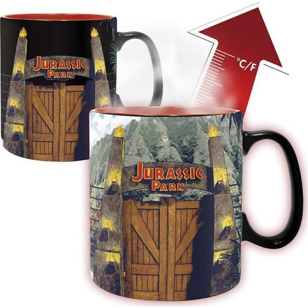 Jurassic Park Magický hrnek Gate Hrnek vícebarevný - Merchstore.cz
