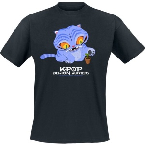 KPop Demon Hunters Derpy Tiger Tričko černá - Merchstore.cz