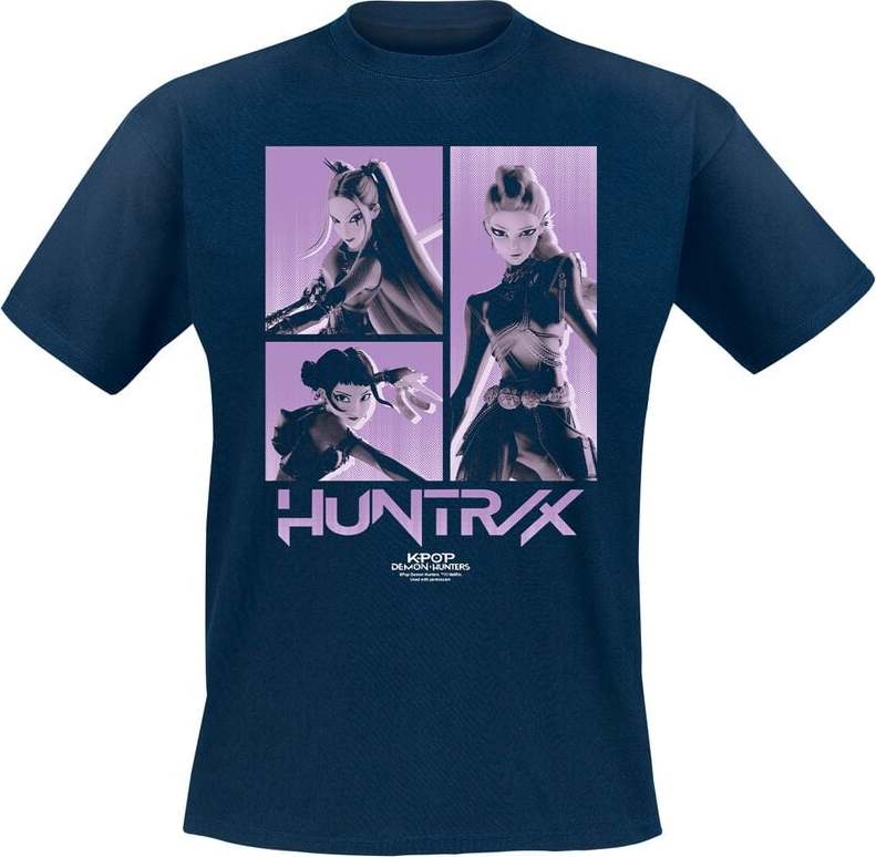 KPop Demon Hunters Huntrix Tričko námořnická modrá - Merchstore.cz KPop Demon Hunters Huntrix Tričko námořnická modrá - Merchstore.cz
