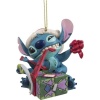 Lilo & Stitch Dekorace na vánoční stromek Stitch Unwrapping Christmas Gift Vánocní ozdoba - koule vícebarevný - Merchstore.cz