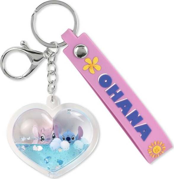 Lilo & Stitch Ohana Klíčenka stríbrná - Merchstore.cz Lilo & Stitch Ohana Klíčenka stríbrná - Merchstore.cz