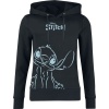 Lilo & Stitch Stitch Dámská mikina s kapucí černá - Merchstore.cz