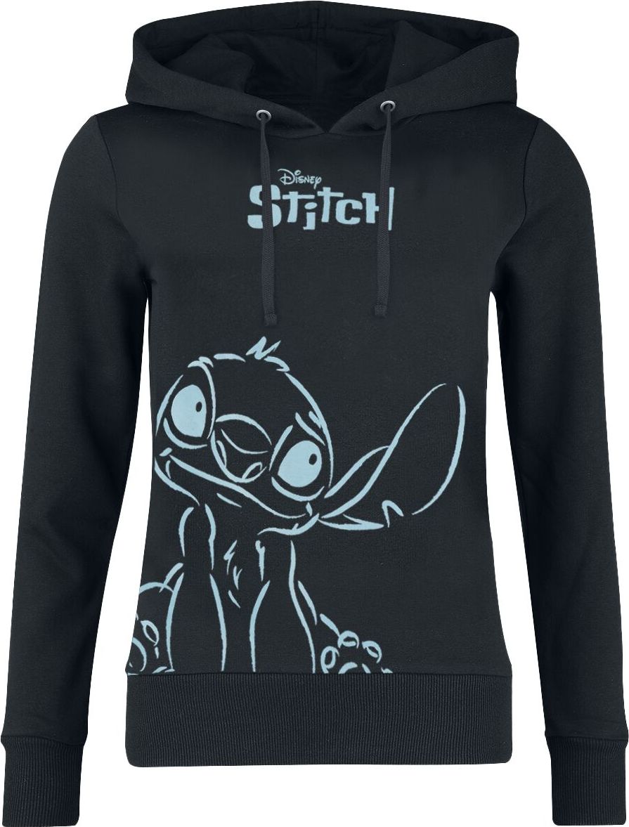 Lilo & Stitch Stitch Dámská mikina s kapucí černá - Merchstore.cz Lilo & Stitch Stitch Dámská mikina s kapucí černá - Merchstore.cz