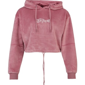 Lilo & Stitch Stitch Dámská mikina s kapucí světle růžová - Merchstore.cz