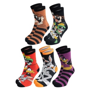Looney Tunes Balení 5 párů ponožek Looney Tunes Ponožky vícebarevný - Merchstore.cz